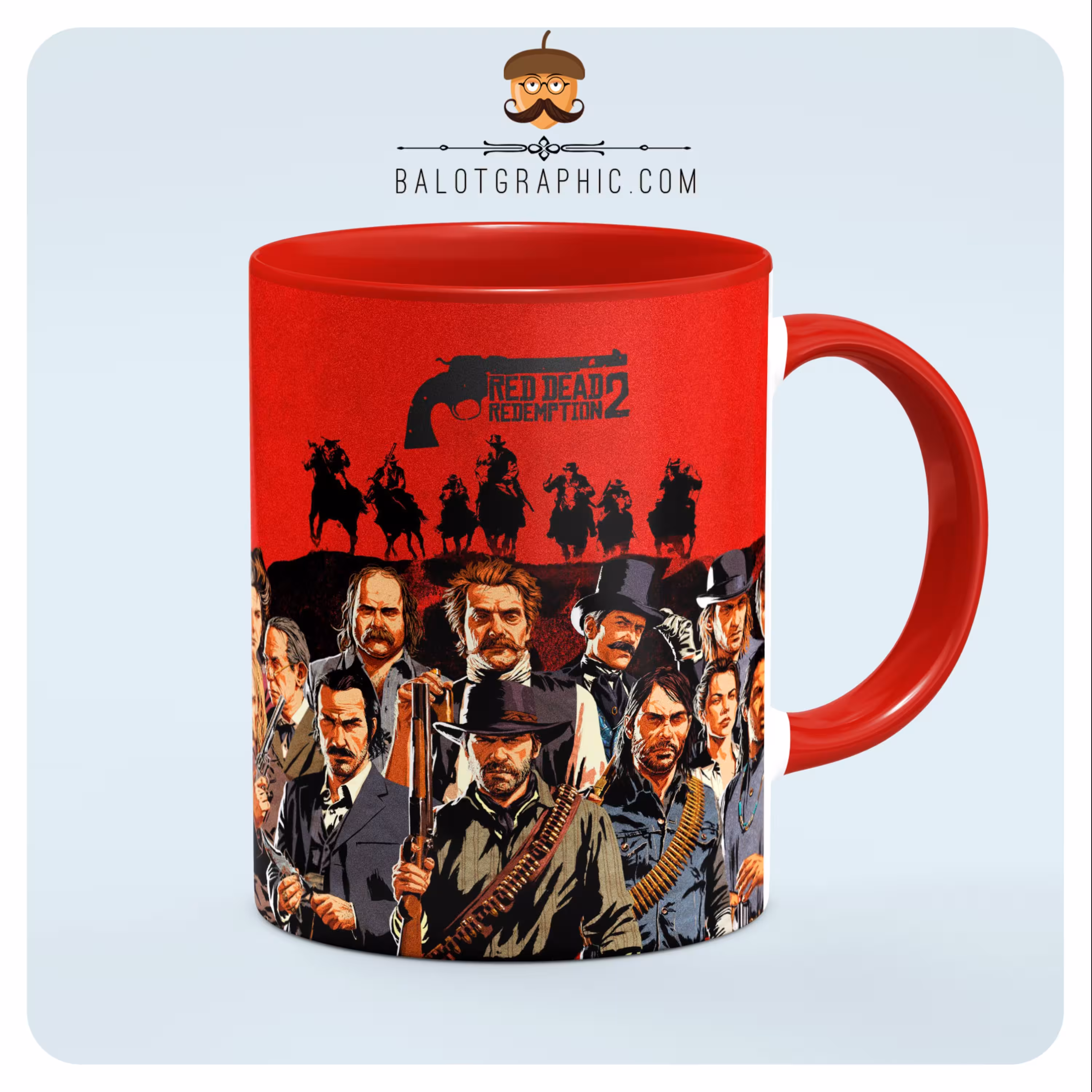 ماگ سرامیکی red dead redemption کد BM066 بلوط گرافیک