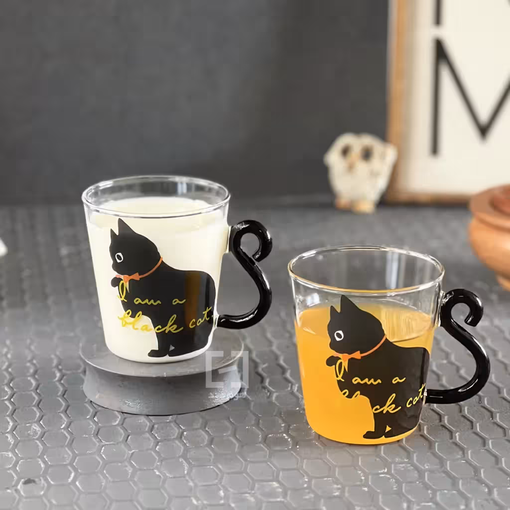 ماگ پیرکس طرح گربه