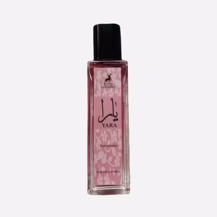 عطر جیبی زنانه الحمبرا مدل یارا صورتی حجم 35 میلی لیتر