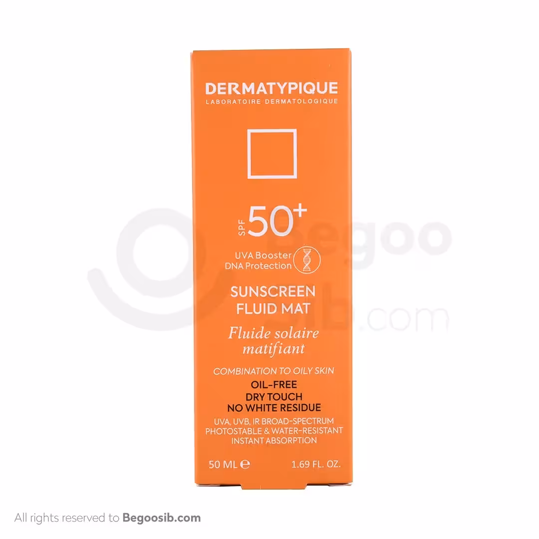ضد آفتاب بیرنگ فاقد چربی SPF50 درماتیپیک 50 میلی لیتری
