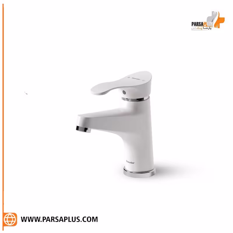 شیر روشویی ثابت مدل لرد سفید کروم