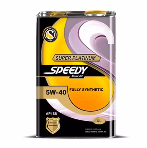 روغن موتور 5W-40 سپاهان مدل اسپیدی سوپر پلاتینیوم SN حجم 4 لیتر