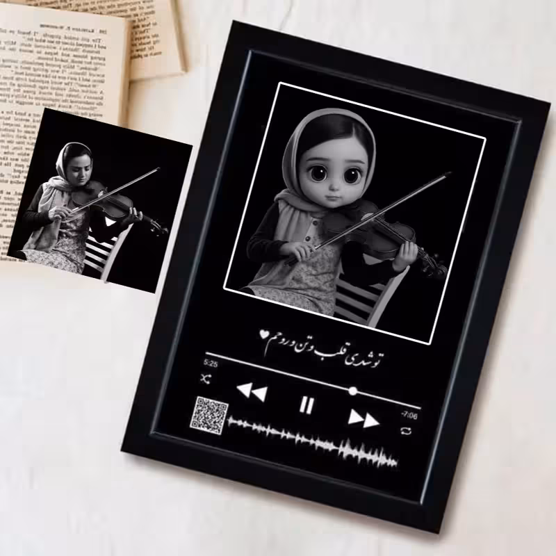 تابلو عکس تبدیل عکس به نقاشی فانتزی  (سایز20.25)