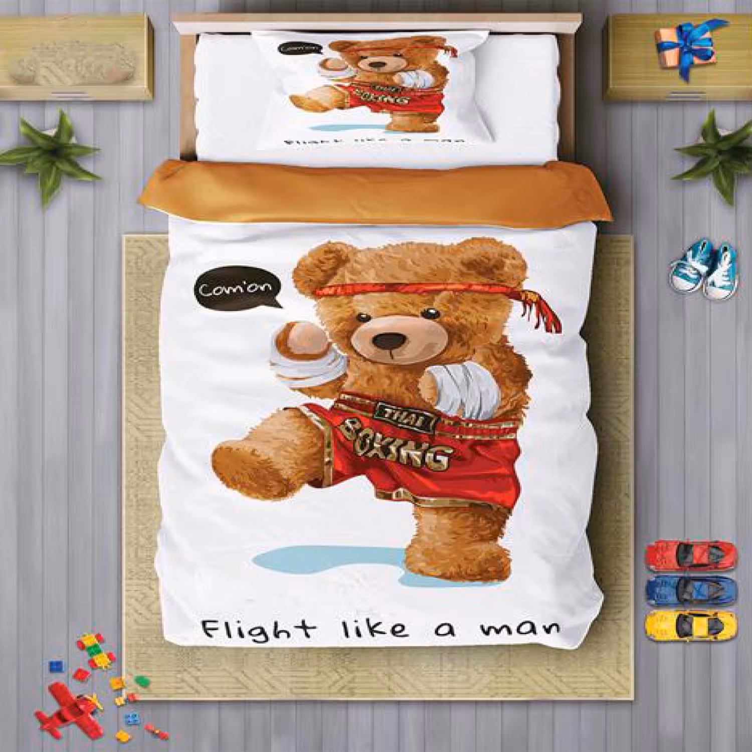 سرویس روتختی پسرانه چیداری مدل 7185 طرح تد