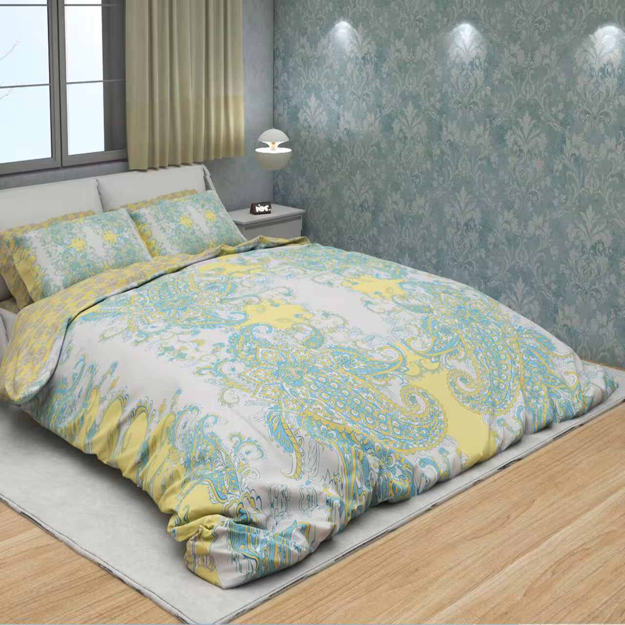 سرویس لحاف روتختی ترکسان کد D85 دو نفره 6 تکه