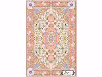 نخ و نقشه فرش طرح زیر پایی ذرع و نیم - کد NZ2833