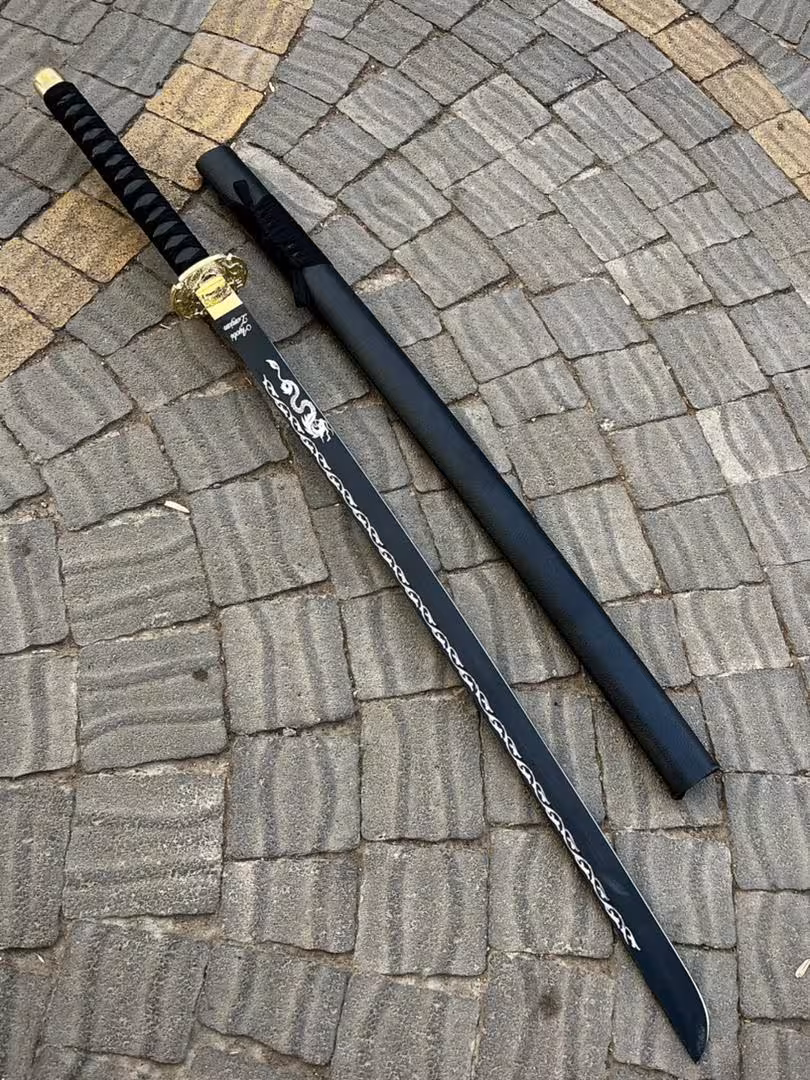 شمشیر کاتانا سامورایی 4 میل ضخامت 100 سانتی زنجان با کیفیت بالا