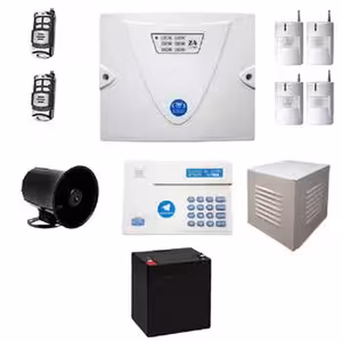 پک دزدگیر سیم کارتی بیسیم کلاسیک با ریموت برد بلند