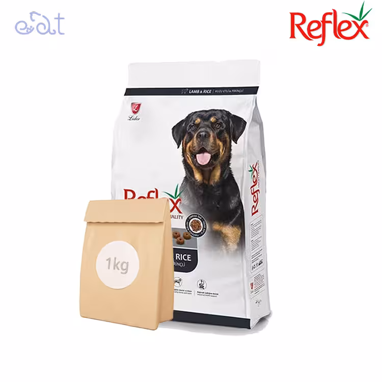 غذای خشک سگ بالغ رفلکس با طعم بره و برنج مدل Reflex Adult Lamb & Rice بسته 1 کیلوگرمی