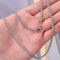 زنجیر استیل مردانه بافت تایلندی،ضد حساسیت و بدون تغییر رنگ