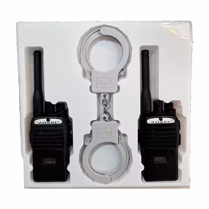 اسباب بازی بیسیم و دستبند پلیس مدل WELKIE TALKIE