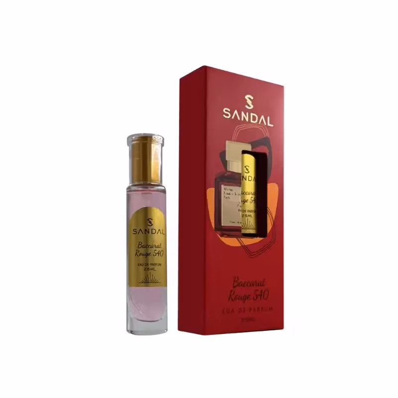 عطر جیبی زنانه صندل مدل باکارات رژ SANDAL حجم 25 میل