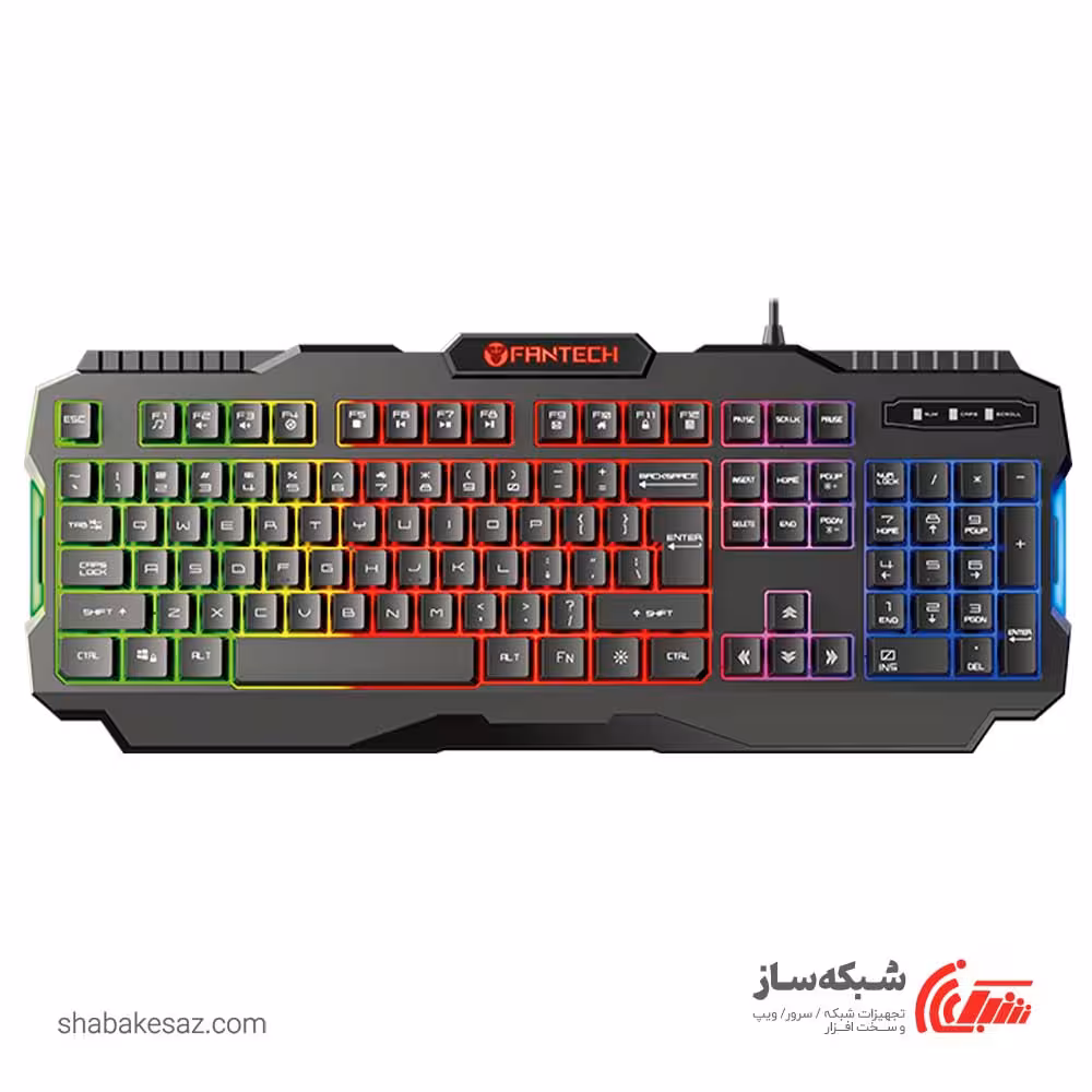 قیمت کیبورد فن تک Fantech K511 Hunter Pro گیمینگ باسیم Backlit - شبکه ساز