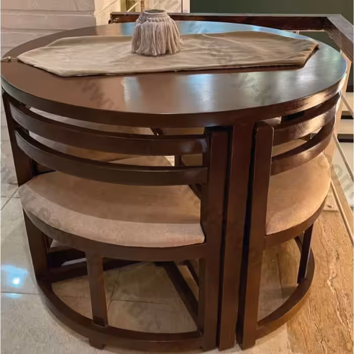 میز ناهارخوری 4 نفره مدل کم جا