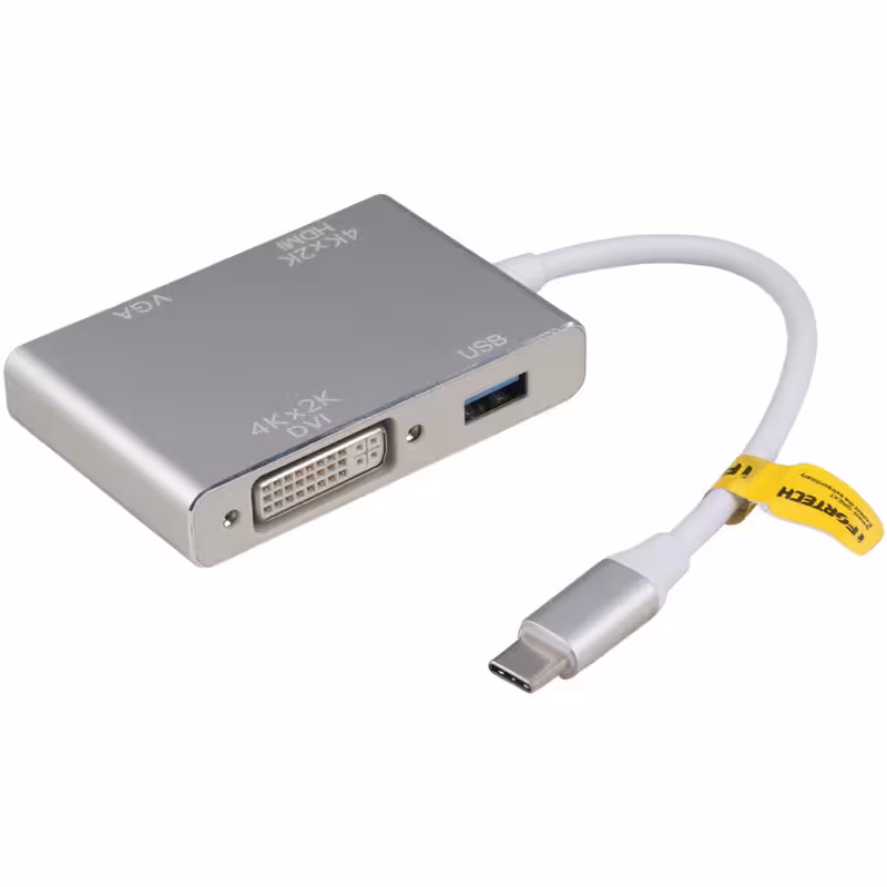 مبدل تایپ سی به HDMI/VGA/DVI/USB آیفورتک