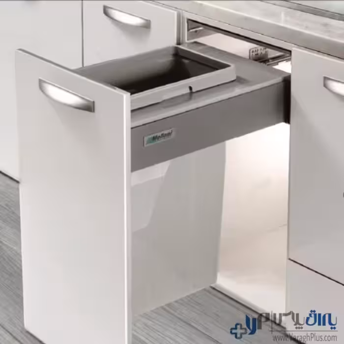 سطل زباله تک مخزن ریلی آرام بند ملونی