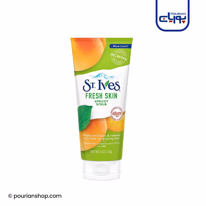 اسکراب زردآلو سینت ایوزمدل fresh skin حجم 170گرم _ST.IVES