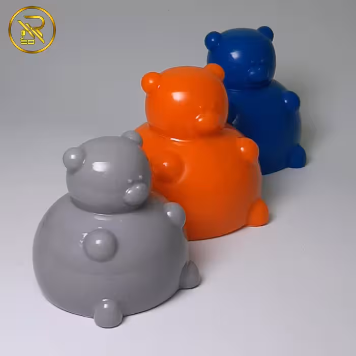 بیس خام قالبسازی طرح خرس شکمو