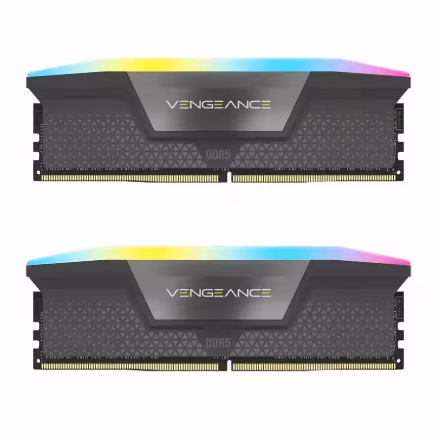 رم دسکتاپ DDR5 دو کاناله 6000 مگاهرتز CL36 کورسیر مدل VENGEANCE RGB ظرفیت 32 گیگابایت