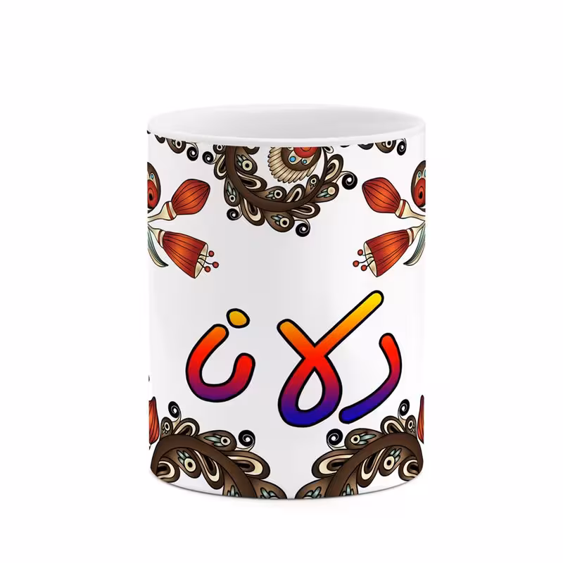 خرید ماگ-لیوان اسم دلانا سنتی گل و بته کد mgh45006