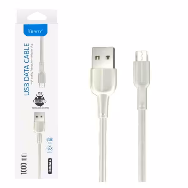 کابل دیتا و شارژ اندروید VERITY مدل 3140