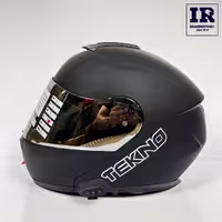 کلاه کاسکت بلوتوث دار فک متحرک تکنو Tekno - مشکی مات   BT12