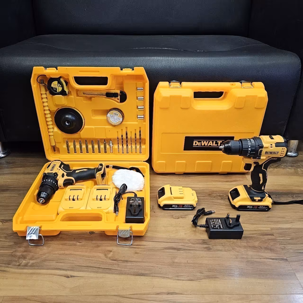 دریل شارژی چکشی 36 ولت براشلس طرح دیوالت