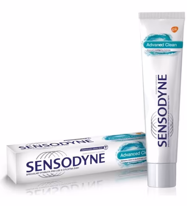 خمیردندان سنسوداین ادونس کلین Sensodyne Advanced Clean حجم 75 میلی لیتر