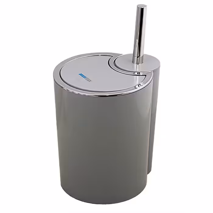 ست سطل زباله و فرچه بریسو دیزاین مدل  BRS - Silv 2
