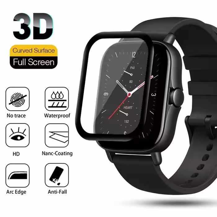 محافظ صفحه نمایش لاین مدل RT007 مناسب برای ساعت هوشمند شیایومی Amazfit GTS 2 بسته سه عددی