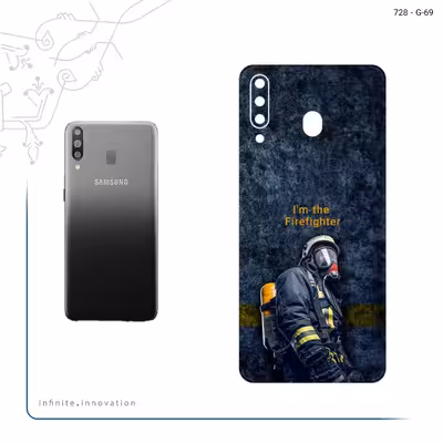 برچسب پوششی ماهوت مدل Firefighter مناسب برای گوشی موبایل سامسونگ Galaxy M30