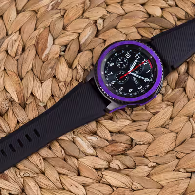 برچسب ماهوت طرح Purple-Fiber مناسب برای ساعت هوشمند سامسونگ Galaxy Gear S3 Frontier