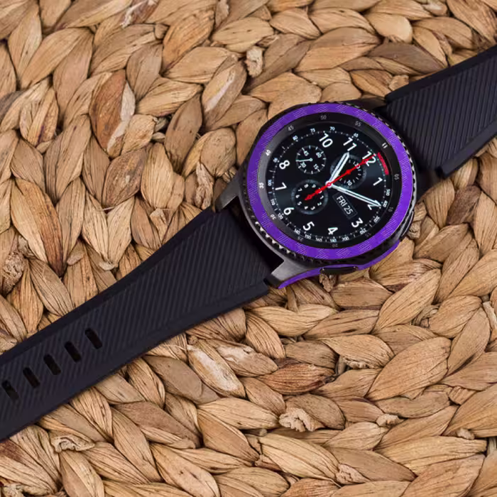 برچسب ماهوت طرح Purple-Fiber مناسب برای ساعت هوشمند سامسونگ Galaxy Gear S3 Frontier