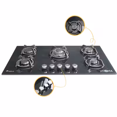 اجاق گاز صفحه ای آذرلوکس مدل G05NL-C5B