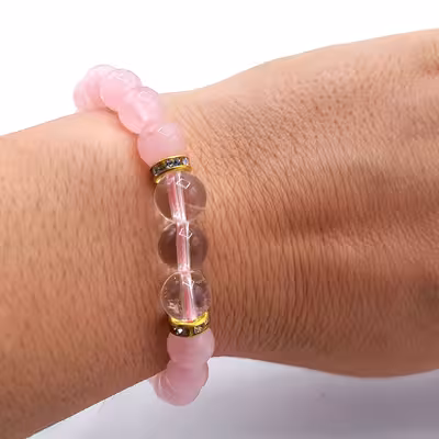 دستبند مدل جذب عشق کوارتز