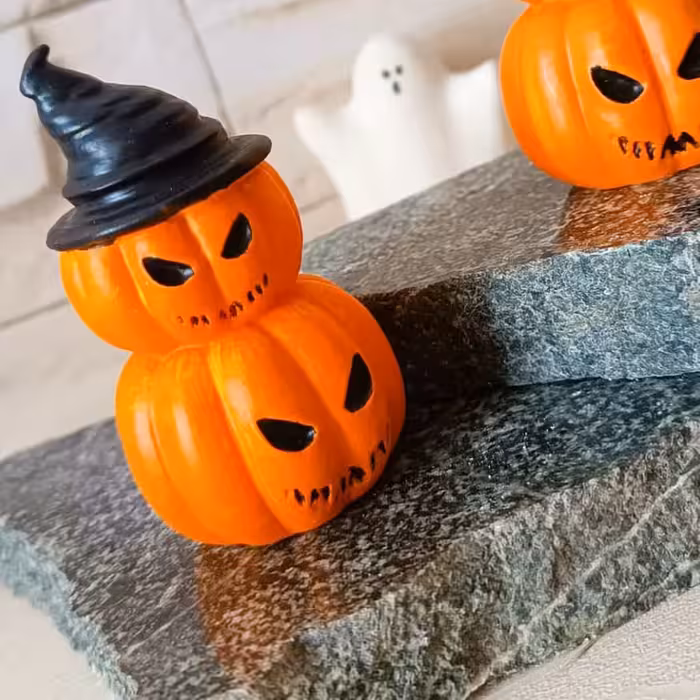 قالب شمع مدل کدو هالوین 2 طبقه