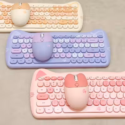 کیبورد و ماوس بیسیم گیزر مدل Meoe Meoe