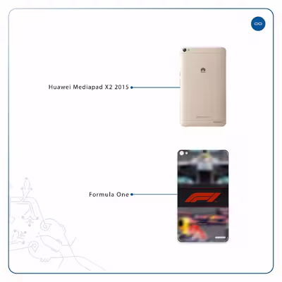 برچسب پوششی ماهوت مدل Formula One مناسب برای تبلت هوآوی Mediapad X2 2015