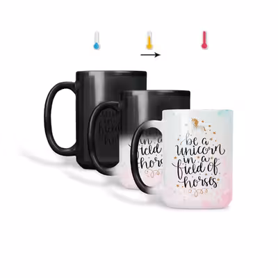 ماگ حرارتی طرح اسم المیرا مدل unicorn کد 1092