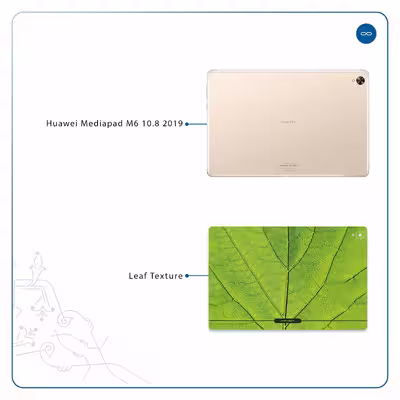 برچسب پوششی ماهوت مدل Leaf-Texture مناسب برای تبلت هوآوی Mediapad M6 10.8 2019