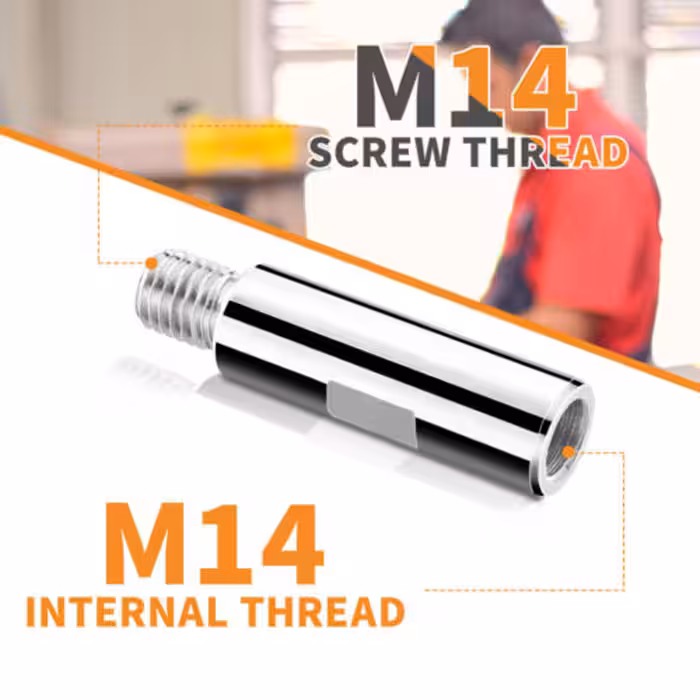 رابط افزایش طول شفت مینی فرز رزوه مدل M14 کد 50mm