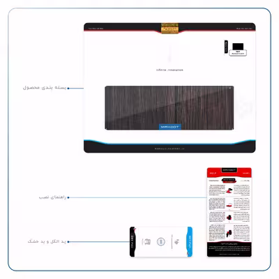 برچسب پوششی ماهوت مدل Burned Wood مناسب برای تبلت اپل iPad Air 2013 A1475