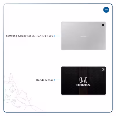 برچسب پوششی ماهوت مدل Honda Motor مناسب برای تبلت سامسونگ Galaxy Tab A7 10.4 LTE 2020 T505
