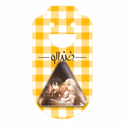 پیکسل خندالو طرح انیمه هنر شمشیر زنی مدل مثلثی کد 12072