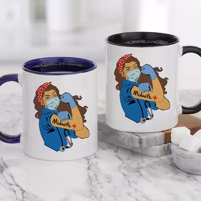 ماگ طرح دانشجو مامایی