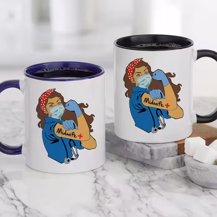 ماگ طرح دانشجو مامایی