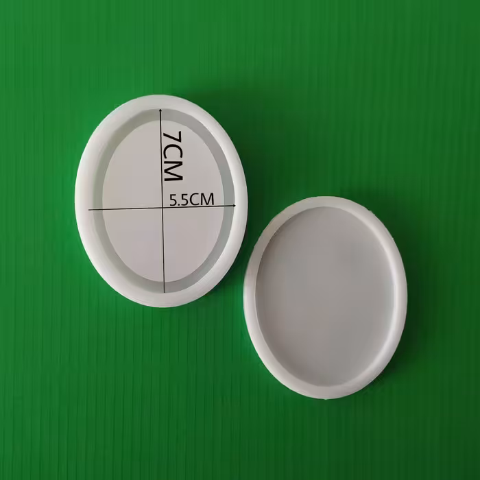 قالب رزین مدل آکواریومی طرح بیضی مجموعه 2 عددی