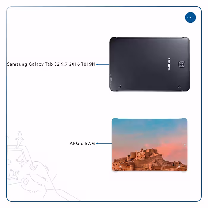 برچسب پوششی ماهوت مدل ARG-e-BAM مناسب برای تبلت سامسونگ Galaxy Tab S2 9.7 2016 T819N