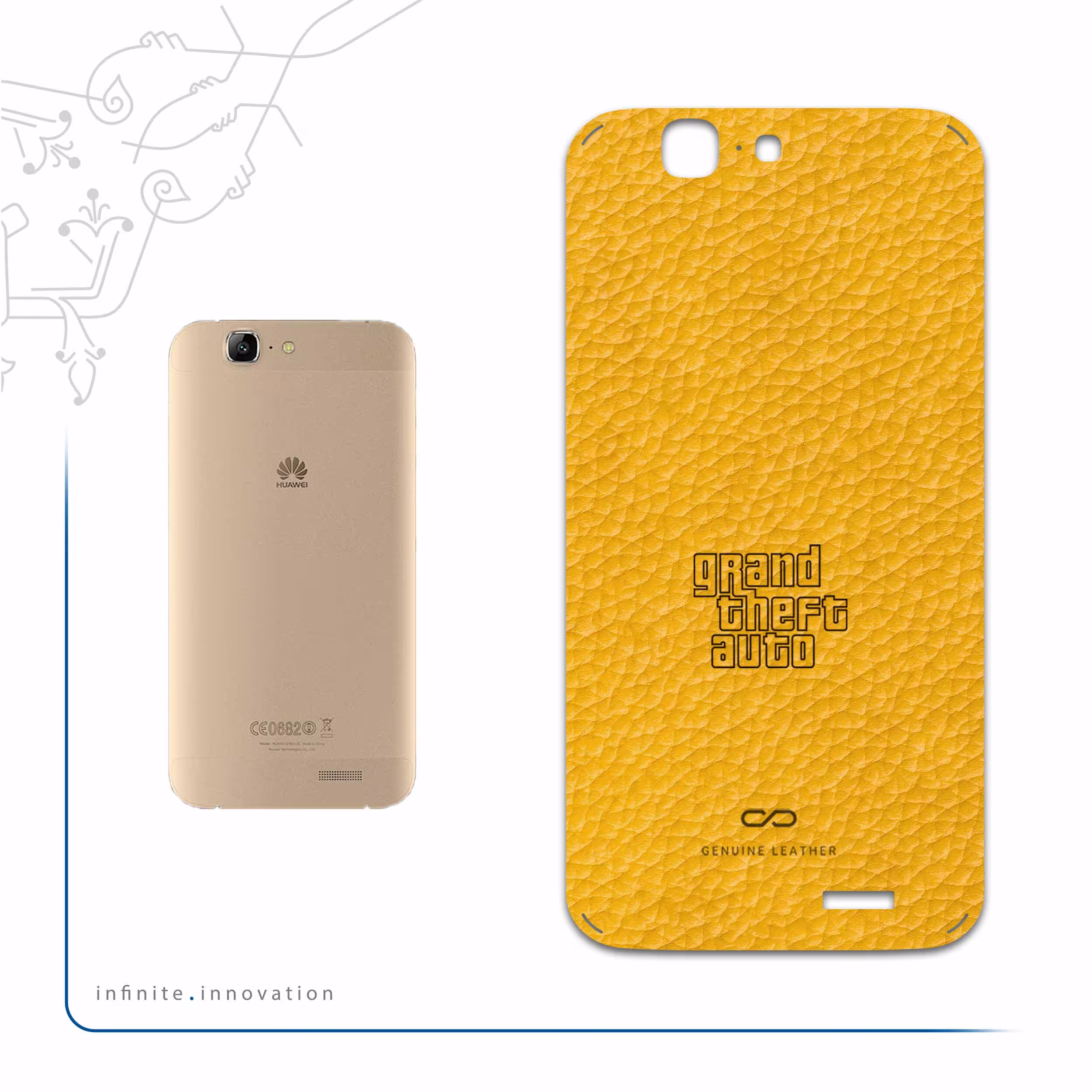 برچسب پوششی ماهوت مدل ML-GTA مناسب برای گوشی موبایل هوآوی Ascend G7