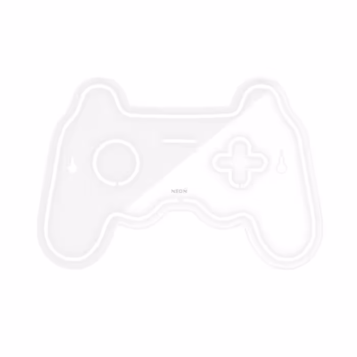 چراغ دیواری نئون دیزاین طرح Game-Controller_WHT